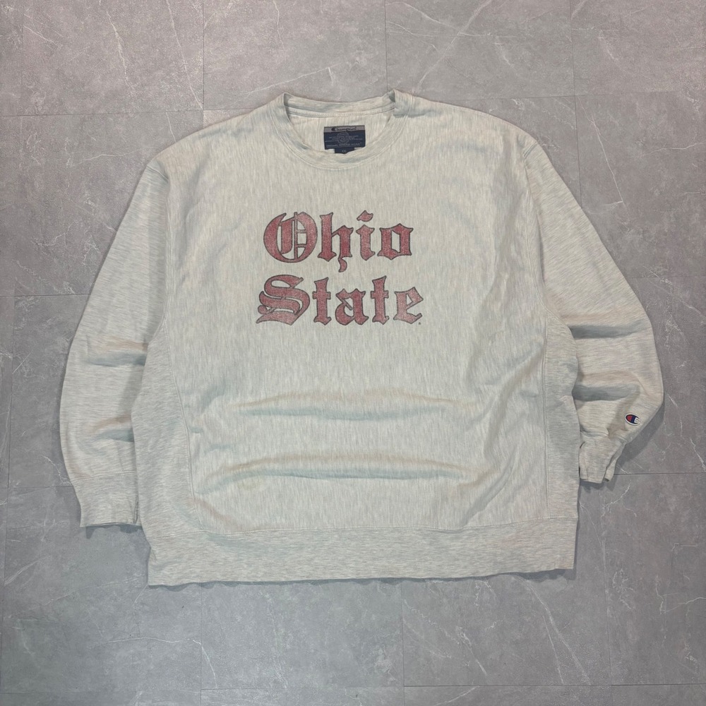 Champion Reverse Weave Ohio State Sweatshirt Mens XXL Gray Crewneck OSU 3969